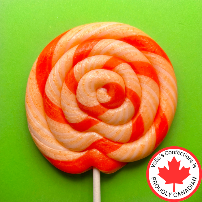 Peaches and Cream Handmade Whirl Pop - Case of 5