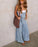 Wide-Leg Denim Overalls