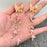 Lily of The Valley Fringe Butterfly Post Earrings