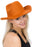 Plain Faux Felt Cowboy Wide Brim Hat