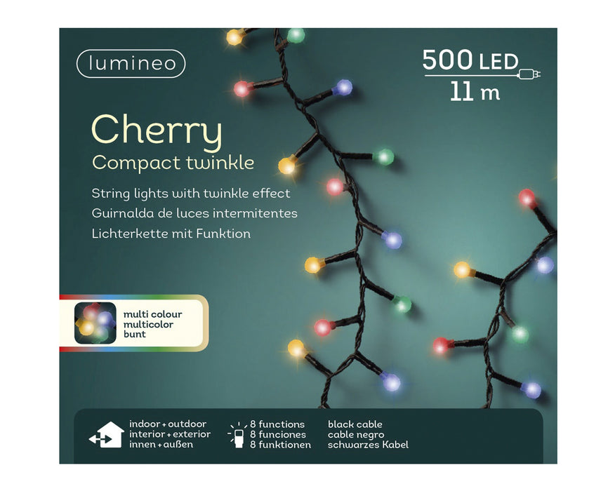 Lights Cherry Compact Twinkle 500 LED Multi 11 m