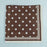 Polka Dot With Dotted Border Print Satin Square Scarf