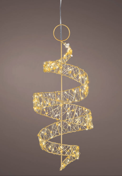 Micro 150 LED Swirl 18 x 41 cm Gold/Warm White