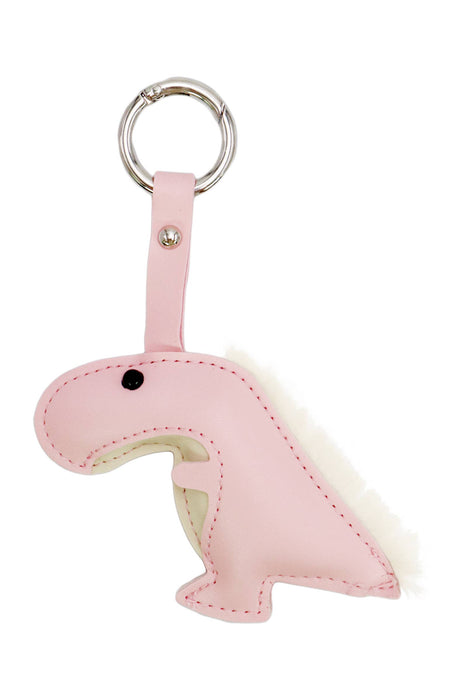 Dinosaur Vegan Leatherwork Metal Key Ring