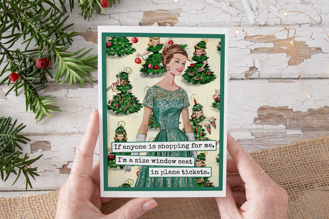 Funny Christmas Card. If Anyone Is Shopping For Me...