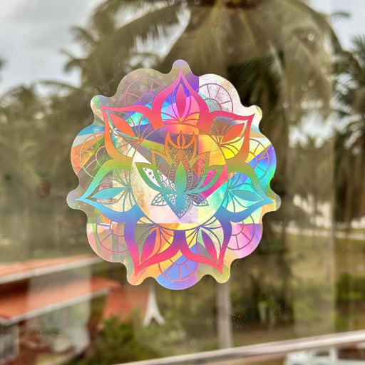 Mandala Lotus Suncatcher Window Sticker
