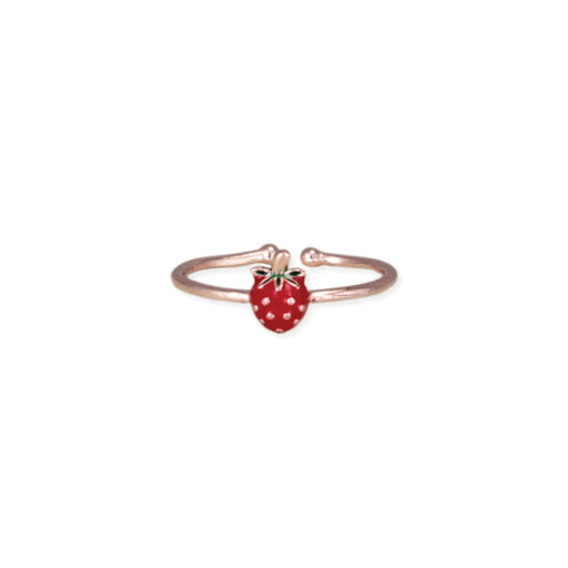 Sweet Strawberry Gold Ring