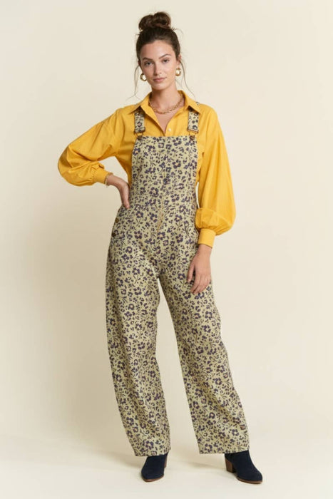 FLORAL PRINT OVERALLS