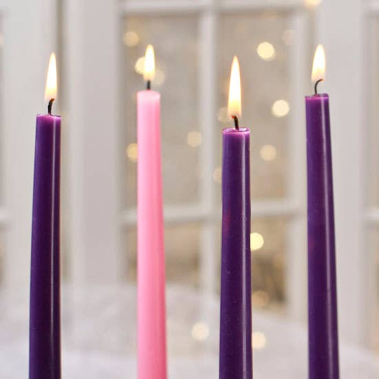 Box of Traditional Advent Taper Candles