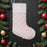 Pink Tones Embroidered Fuzzy Christmas Stockings