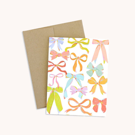 Rainbow Bows Greeting Card