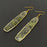 Queen Anne's Lace Dried Flowers Dangle Earrings