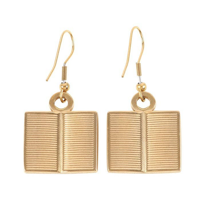 Book Worm Earrings