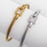 18K Gold PVD Stainless Steel Buckle Clasp Bangle Bracelet