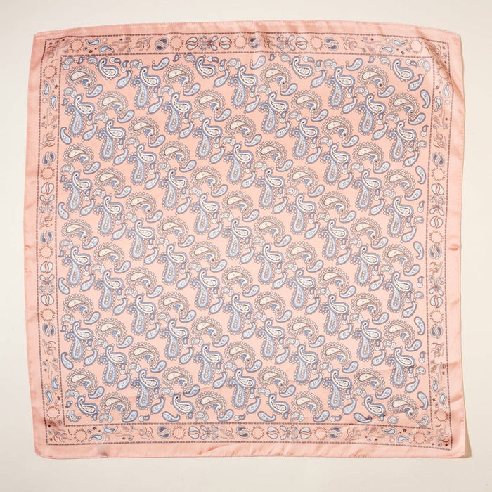 Classic Paisley Silk-Feel Polyester Bandana
