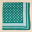 Polka Dot With Stripe Border Print Satin Square Scarf