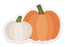 Clear Pumpkin Patch Sticker 2.7x1.9in