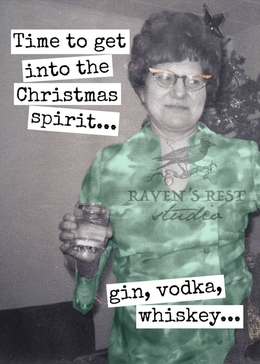 Time To Get Into The Christmas Spirit... Gin, Vodka Whiskey.