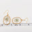 Queen Anne's Lace Dried Flowers Irregular Oval Earrings