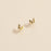 Butterfly Gold Dip Layered Stud Earrings