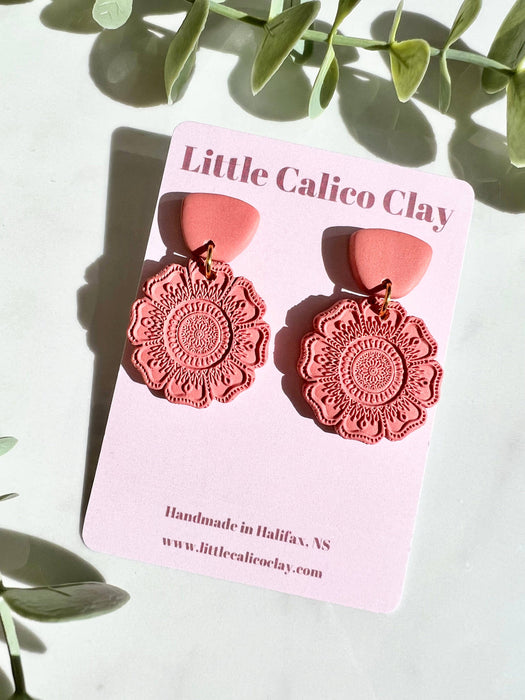 Mandala Dangles | Polymer Clay Earrings