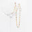 18K Gold PVD Stainless Steel Multi Confetti Chain Necklace