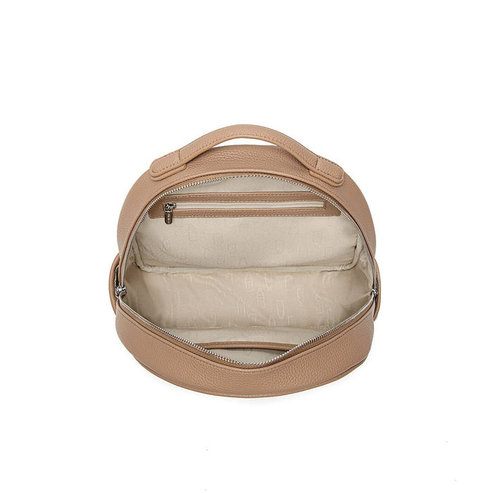 Hannah - Recycled Vegan Backpack - Latte Pebbled