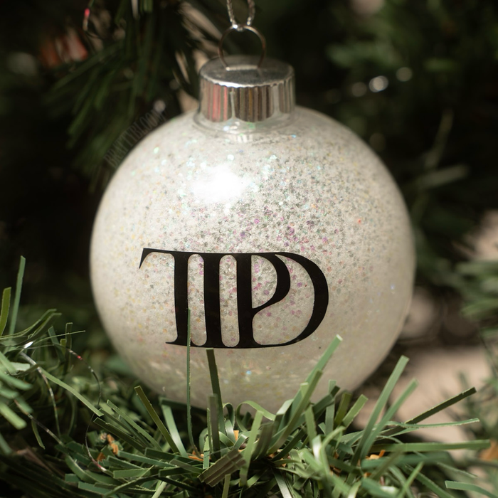 Taylor Christmas Ornament | Glitter | Plastic | Eras: Showgirl / Round 2.36”