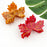 Acetate Red Maple Leaf Hair Claw, Autumn & Winter Hair Clip