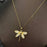 Dragonfly Charm Gold-plated Necklace