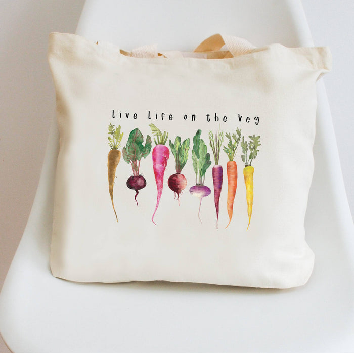 Live Life on the Veg Canvas Tote Bag