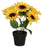 Potted Artificial Sunflowers (Yellow)