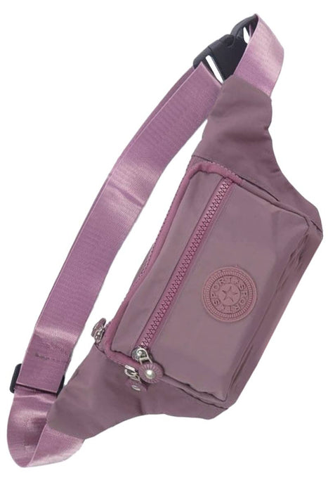 Matte Nylon Multi-compartment Belt Bag Fanny Pack