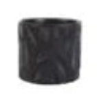 Pot Black Leaves 8"