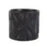 Pot Black Leaves 8"