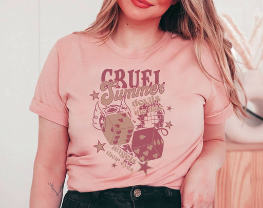 Cruel Summer Pink Dice - Taylor Inspired T-Shirt