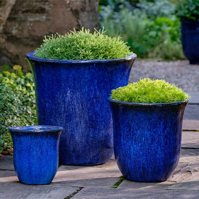 Pot Campana Planter- Riviera Blue