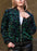 Women's Sparkly Sequin Jacket Glitter Long Sleeves Front Zip