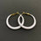 White Enamel Hoop Earrings