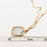 Magic Mirror Rose Stainless Steel Pendant Necklace