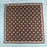 Polka Dot With Dotted Border Print Satin Square Scarf