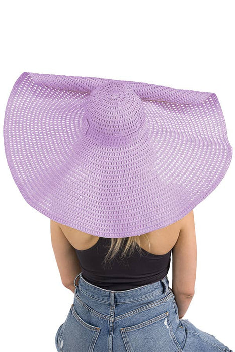 Extra Wide Floppy Wire Brim Straw Sun Hat