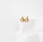 18K Gold Stainless Steel Clear Stone Tear Drop Stud Earrings