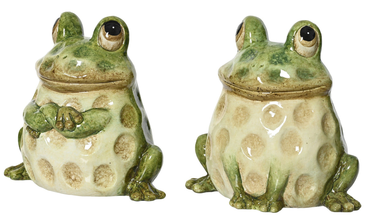 Frog Green & Tan 13cm