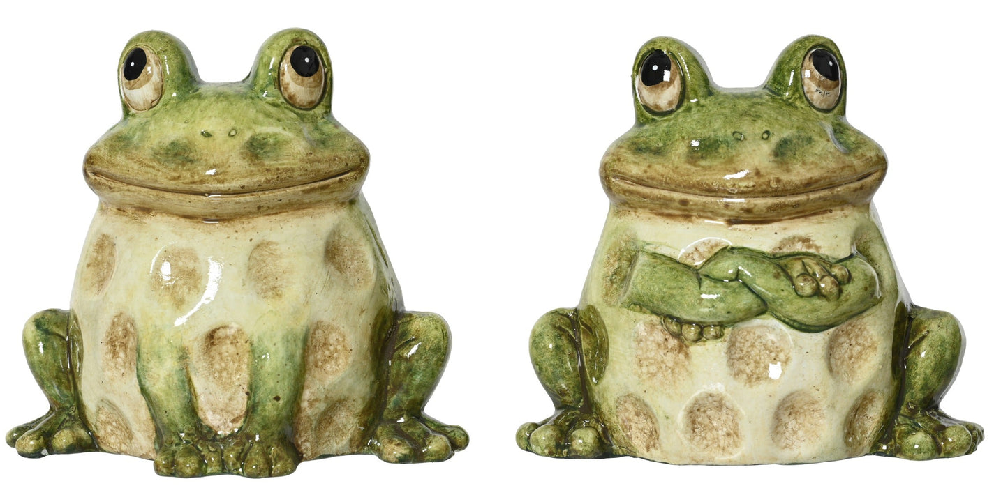 Frog Green & Tan 7.5cm