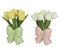 Bow Vase with Tulips Assorted