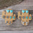 Ast. Turquoise Stud Earrings Western Theme