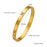 Multi Style 18K Gold Plated Stainless Steel Cuff Bangles-FGS