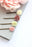 Flower Bobby Pins | Rose Hair Pins | Dusty Rose and Green