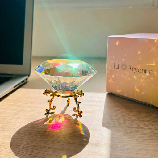 Diamond Desk Suncatcher - Office Home Decor Gift